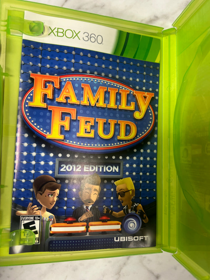 Family Feud 2012 Edition Microsoft Xbox 360 Case and manual ONLY CO92524