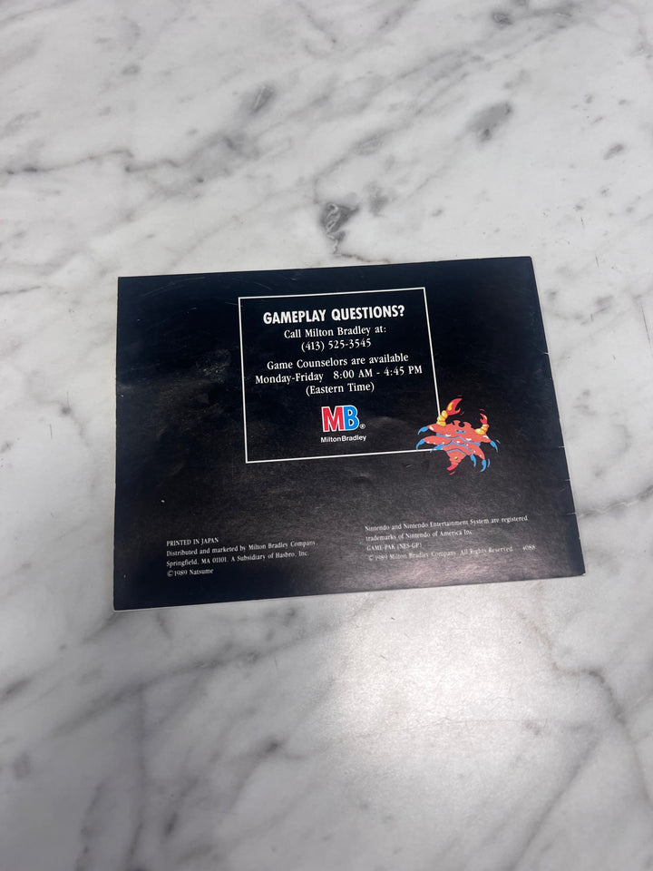 Abadox - NES Original Nintendo MANUAL ONLY   MO101225