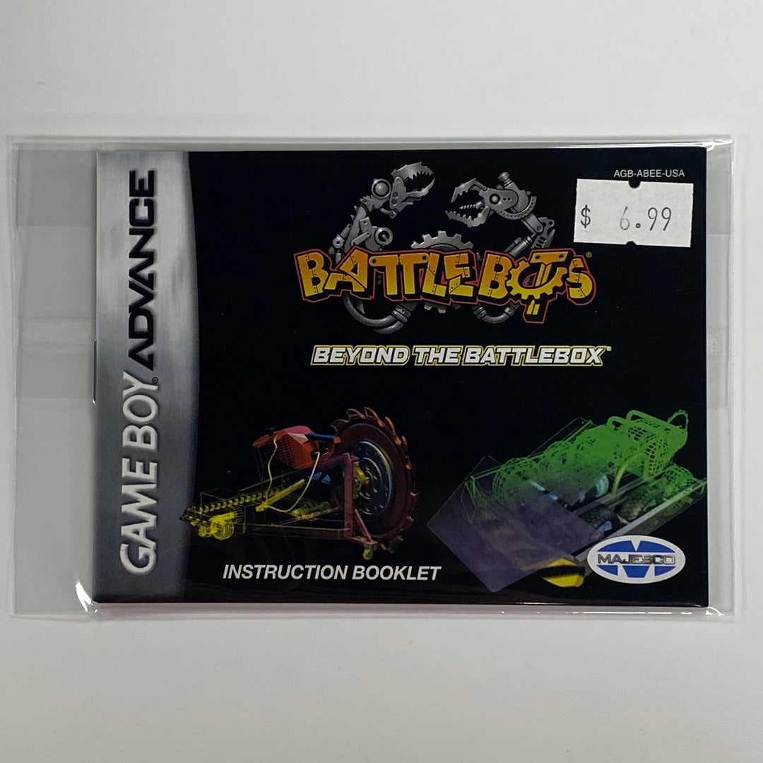 Battlebots Beyond the Battlebox AGB-ABEE-USA - GameBoy Advance GBA Manual ONLY MO7126