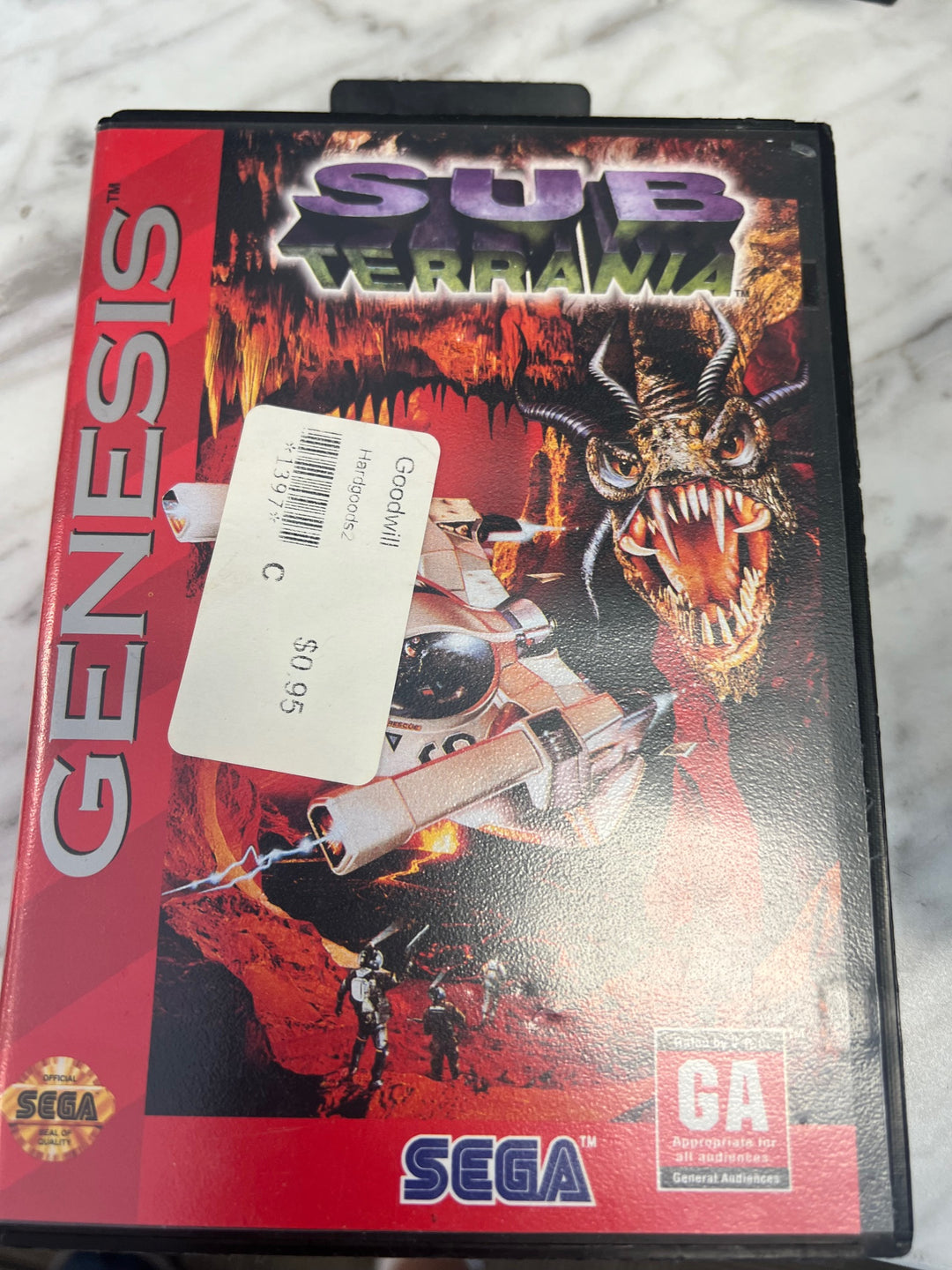 Sub Terrania - Sega Genesis G71725