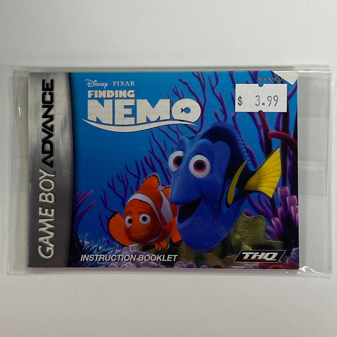 Finding Nemo AGB-AZIE-USA - GameBoy Advance GBA Manual ONLY MO7126