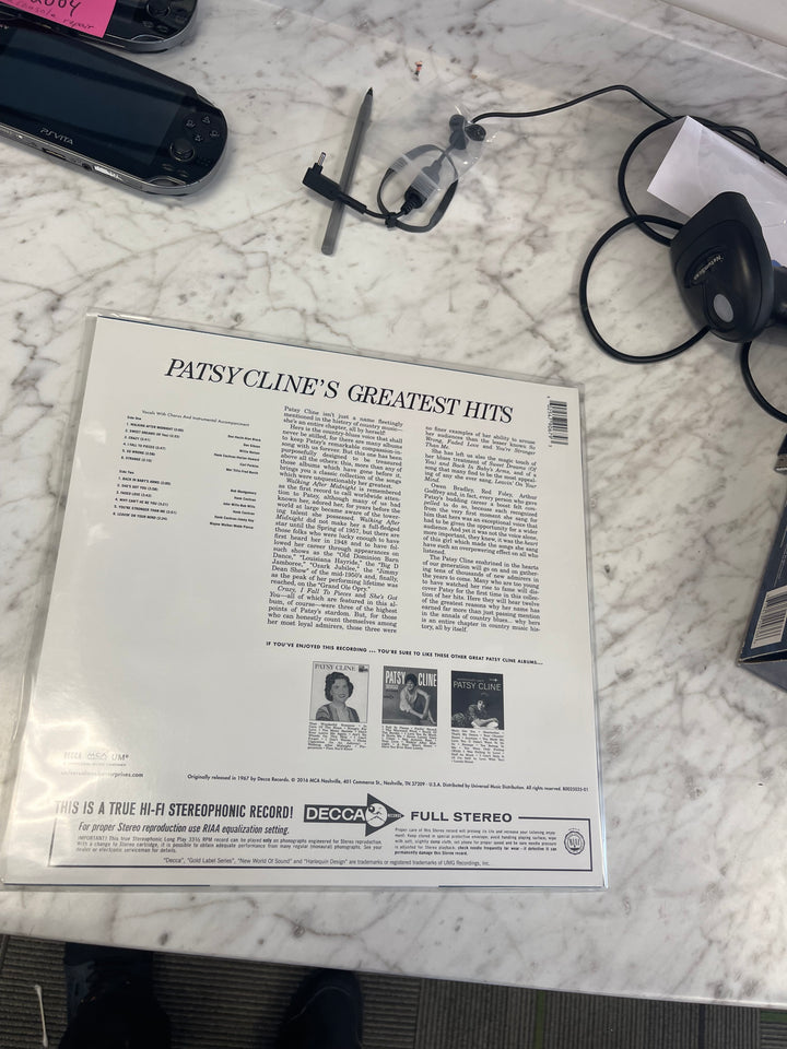 Patsy Cline - Greatest Hits (NM) Condition Vinyl Record  UR91125