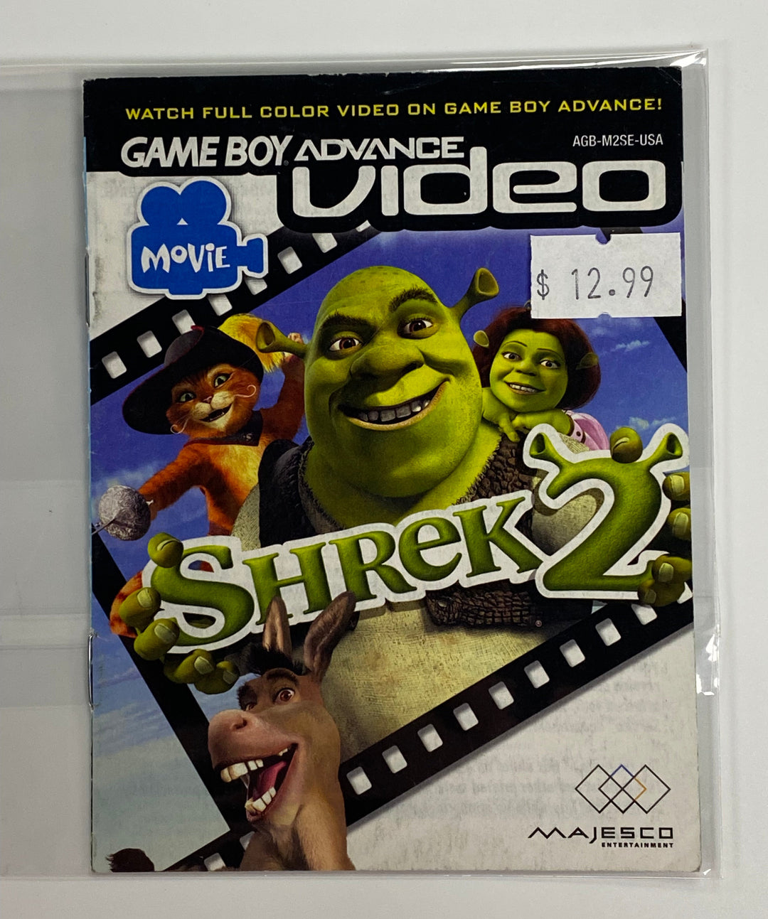 Shrek 2 AGB-M2SE-USA - GameBoy Advance Video GBA Manual ONLY MO7126