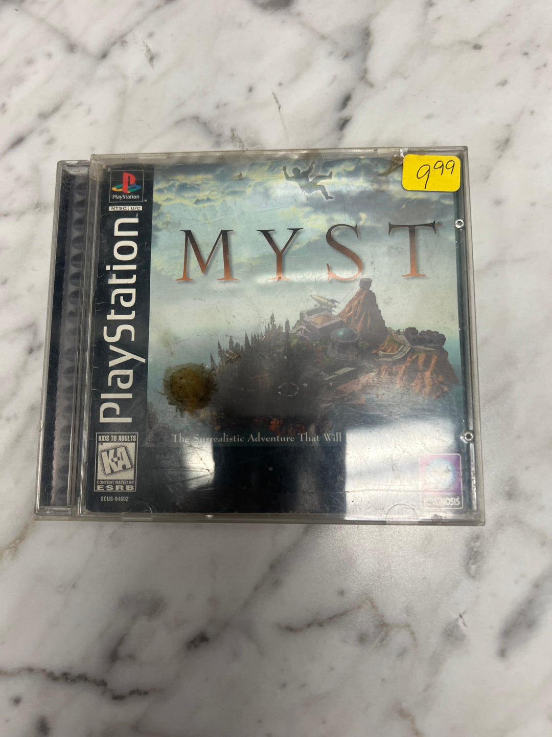 Myst for Playstation PS1 Case and manual ONLY CO92524