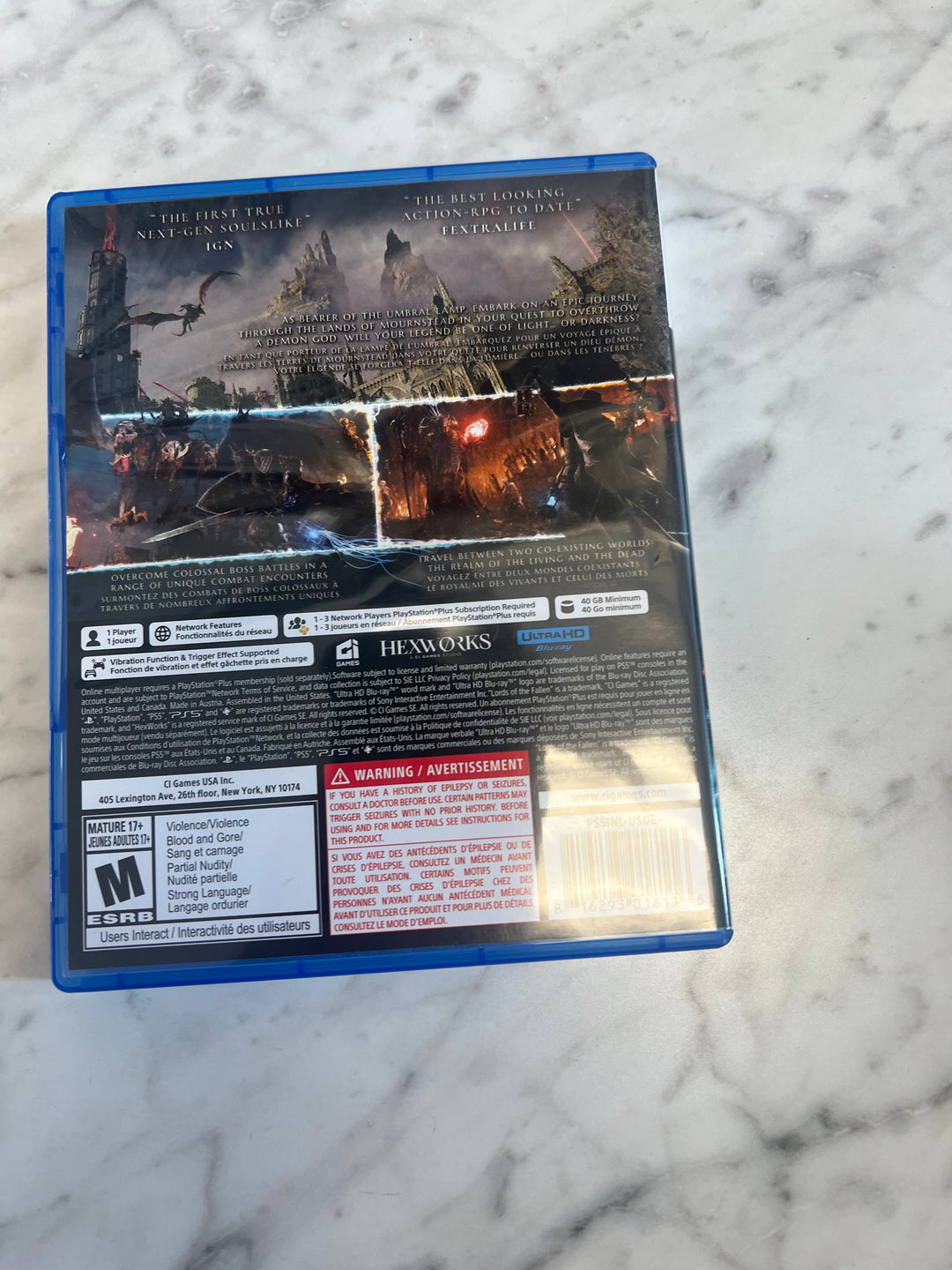 Lords of the Fallen Playstation 5 PS5 Case only  DO71424