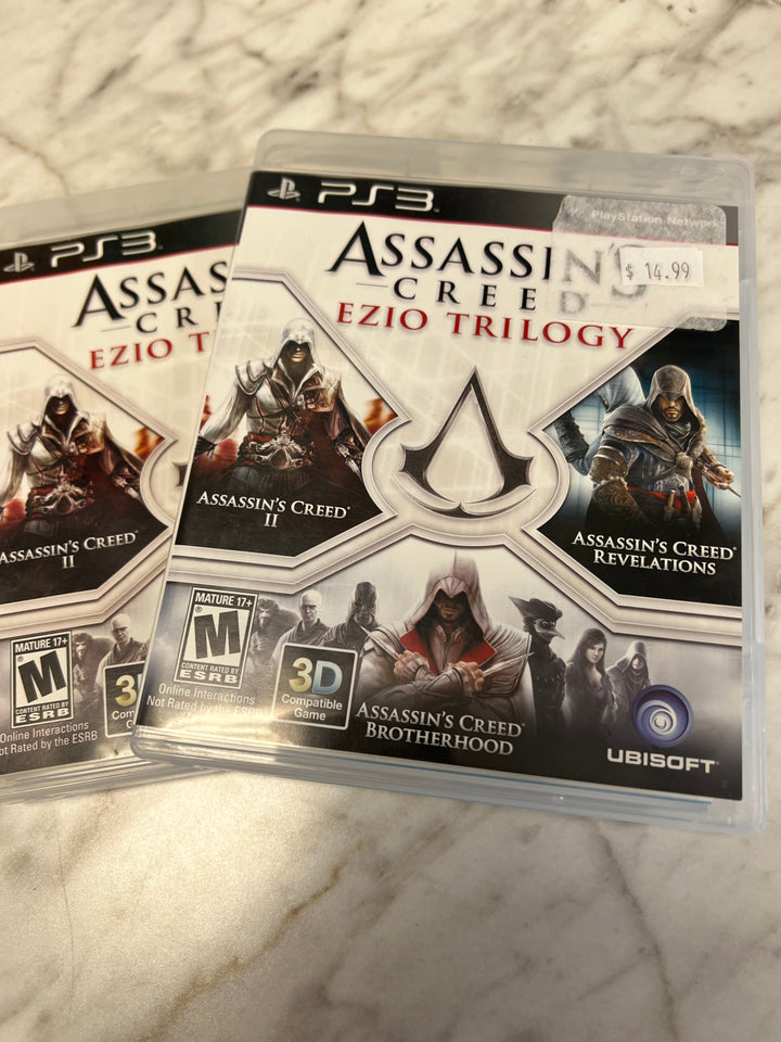 Assassin's Creed Ezio Trilogy for Sony Playstation 3 PS3 in case. Tested and Working.     DO61224