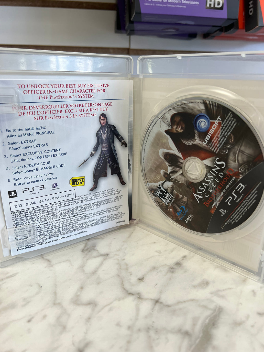 Assassin's Creed Brotherhood for Sony Playstation 3 PS3 in case. Tested and Working.     DO61224