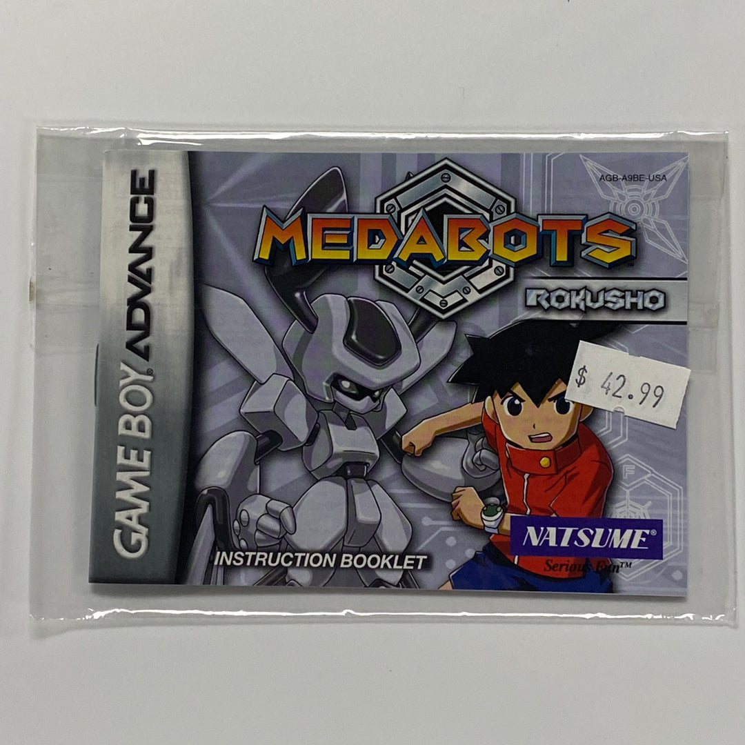 Medabots: Rokusho Version AGB-A9BE-USA - GameBoy Advance GBA Manual ONLY MO7226