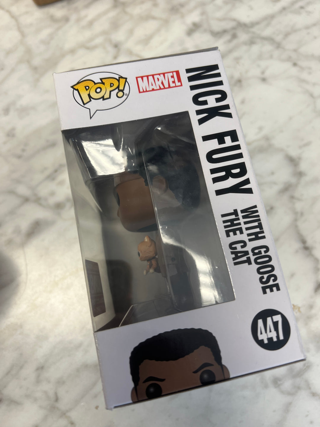 Funko Pop! Nick Fury with Goose the Cat #447 Captain Marvel Collector Corps FP1231