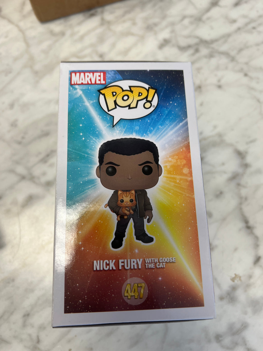 Funko Pop! Nick Fury with Goose the Cat #447 Captain Marvel Collector Corps FP1231