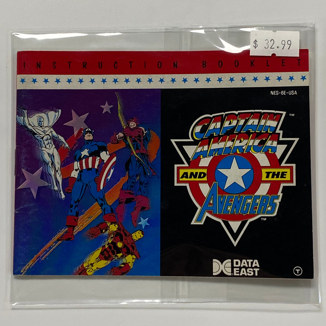 Captain America and the Avengers NES-6E-USA NES MANUAL ONLY MO7226