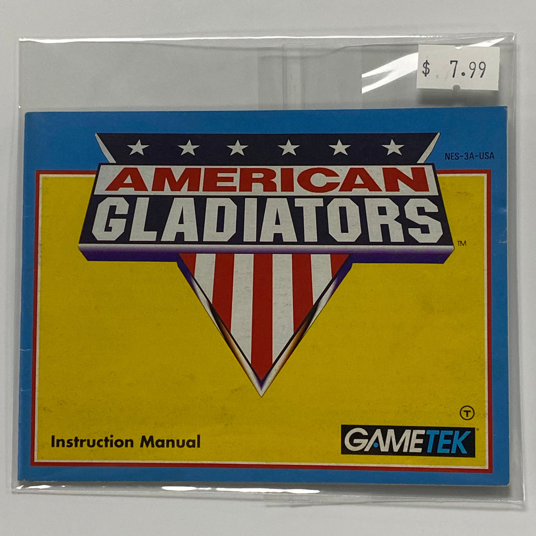 American Gladiators NES-3A-USA NES MANUAL ONLY MO7226