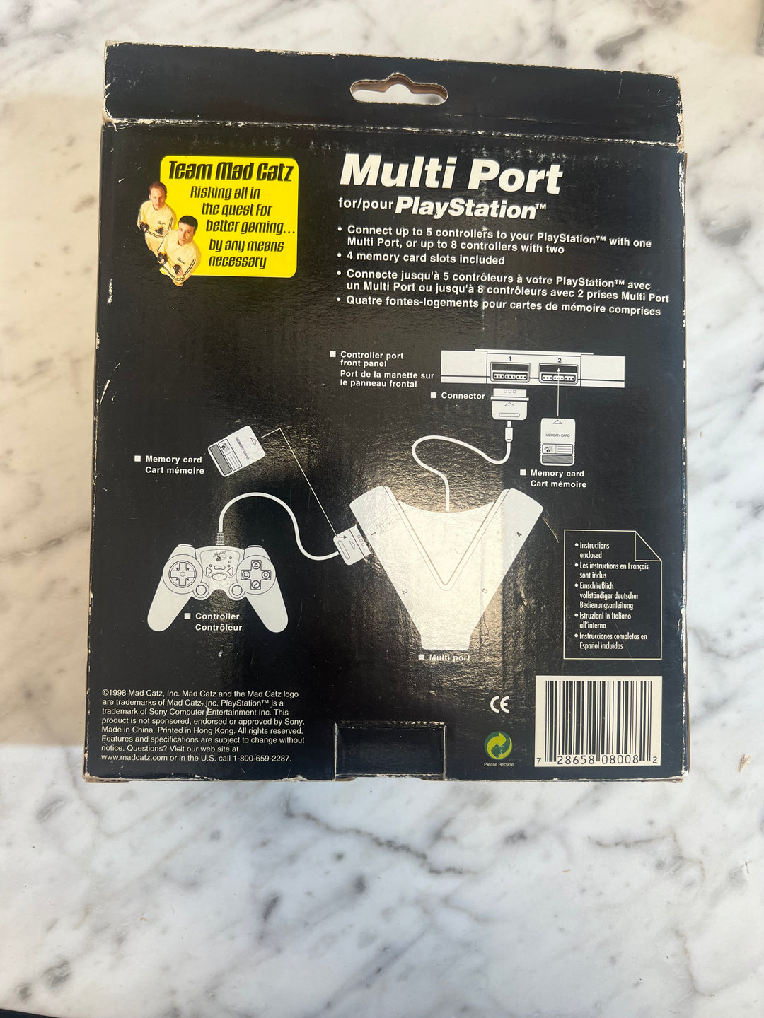 Mad Catz Multi Port Multi Tap for Playstation PS1 in box DO71424