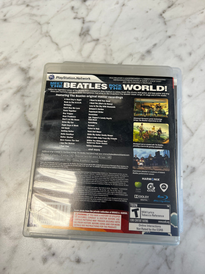 The Beatles Rock Band for Sony Playstation 3 PS3 in case. Tested and Working.     DO61224