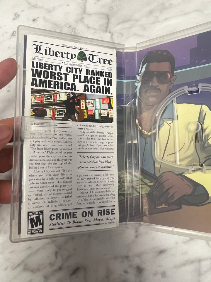 Grand Theft Auto Vice City Stories for Sony PSP Case and manual ONLY CO92524