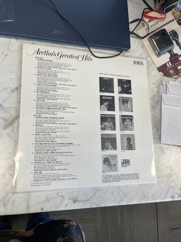 Aretha Franklin - Aretha's Greatest hits (NM) Condition Vinyl Record VR2925