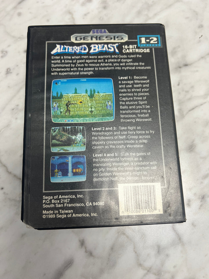 Altered Beast for Sega Genesis Case and Manual Only CO92624