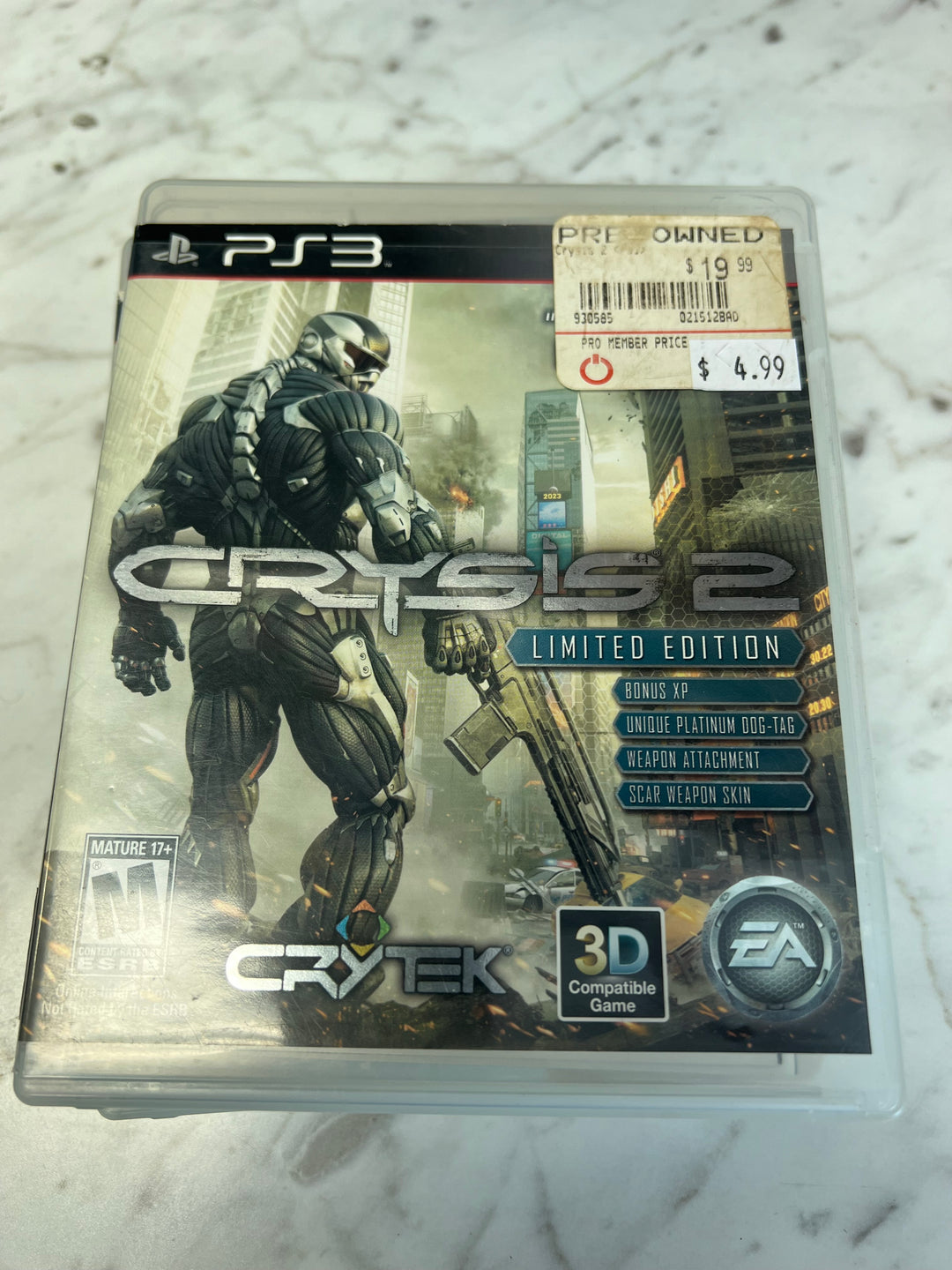 Crysis 2 for Sony Playstation 3 PS3 in case. Tested and Working.     DO61224
