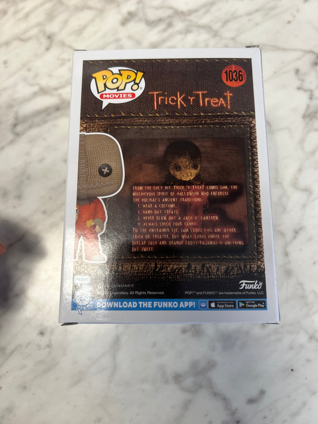 Funko Pop! Sam #1036 Trick or Treat (Flocked) Spirit Halloween  FP1231