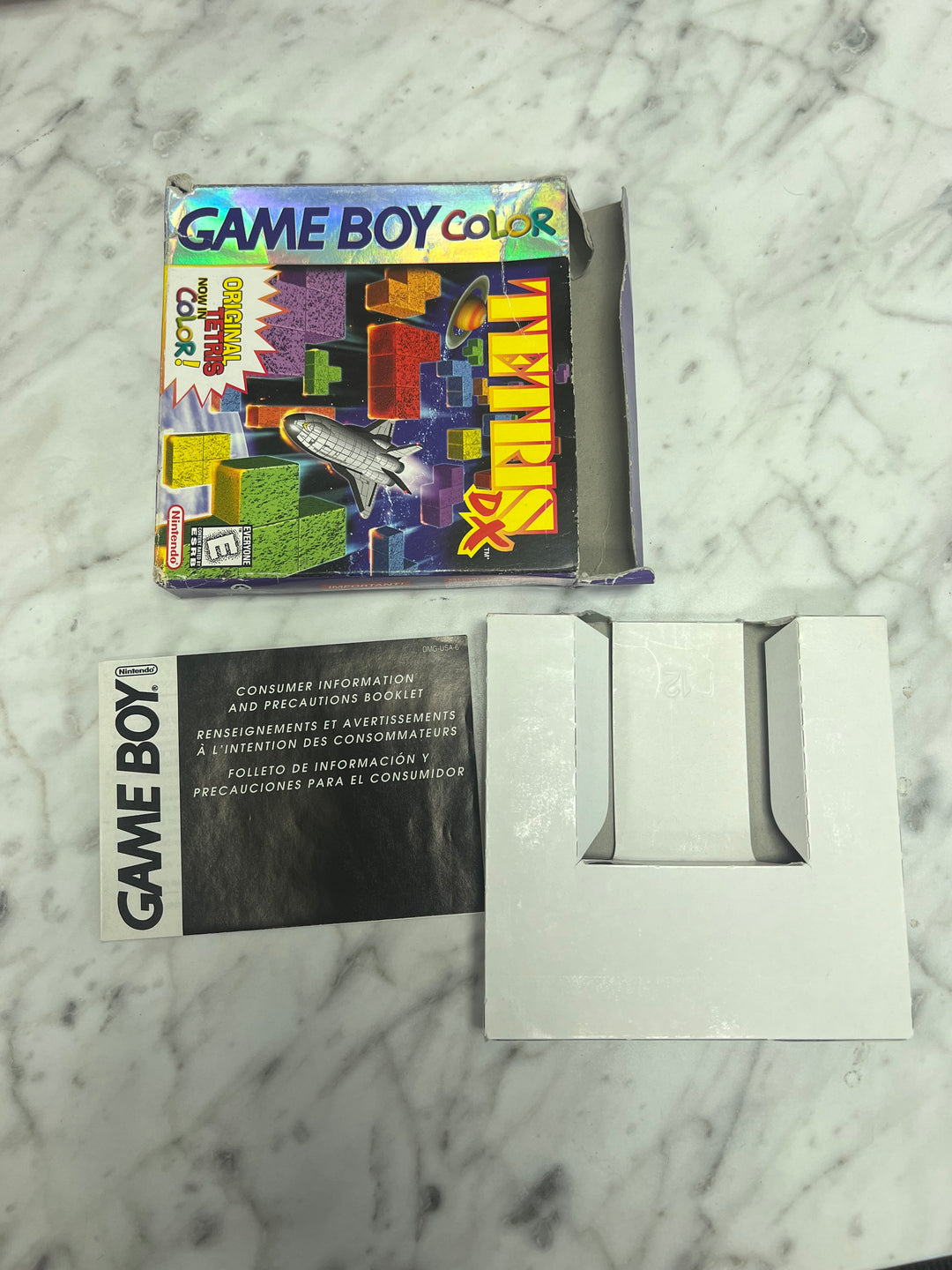 Tetris DX for Game Boy Color Box and white insert only CO92624