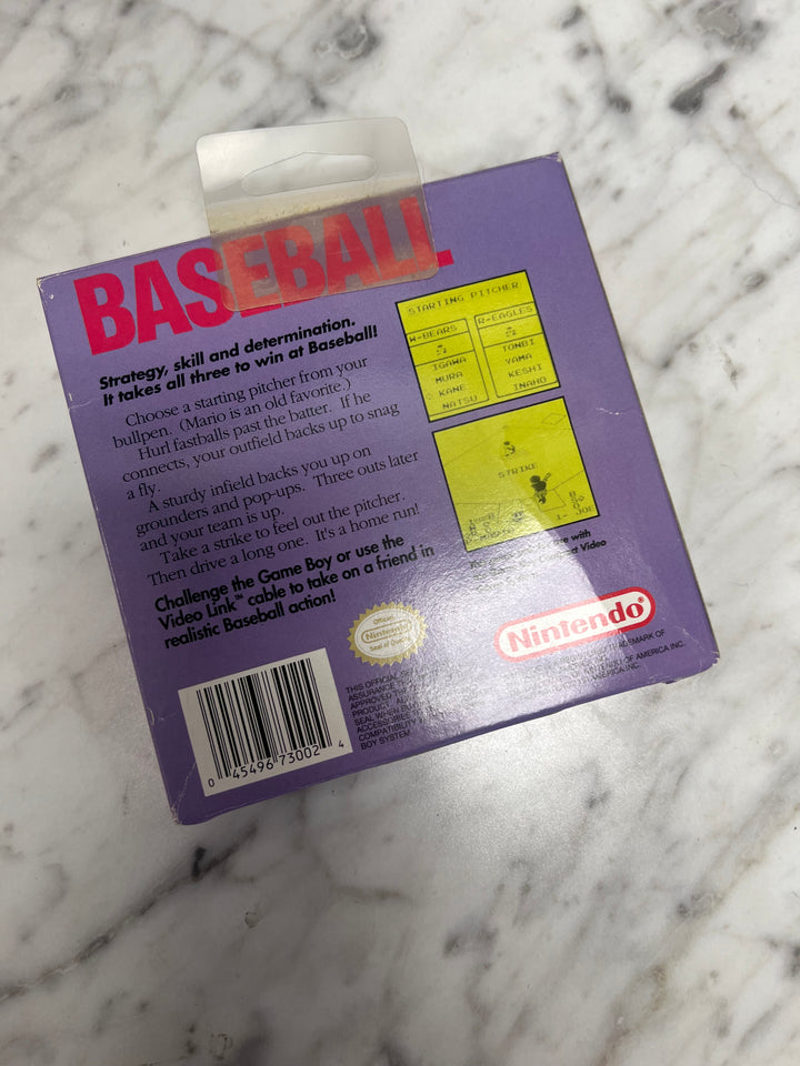 Baseball for Game Boy Box and manual only no insert or game CO92624