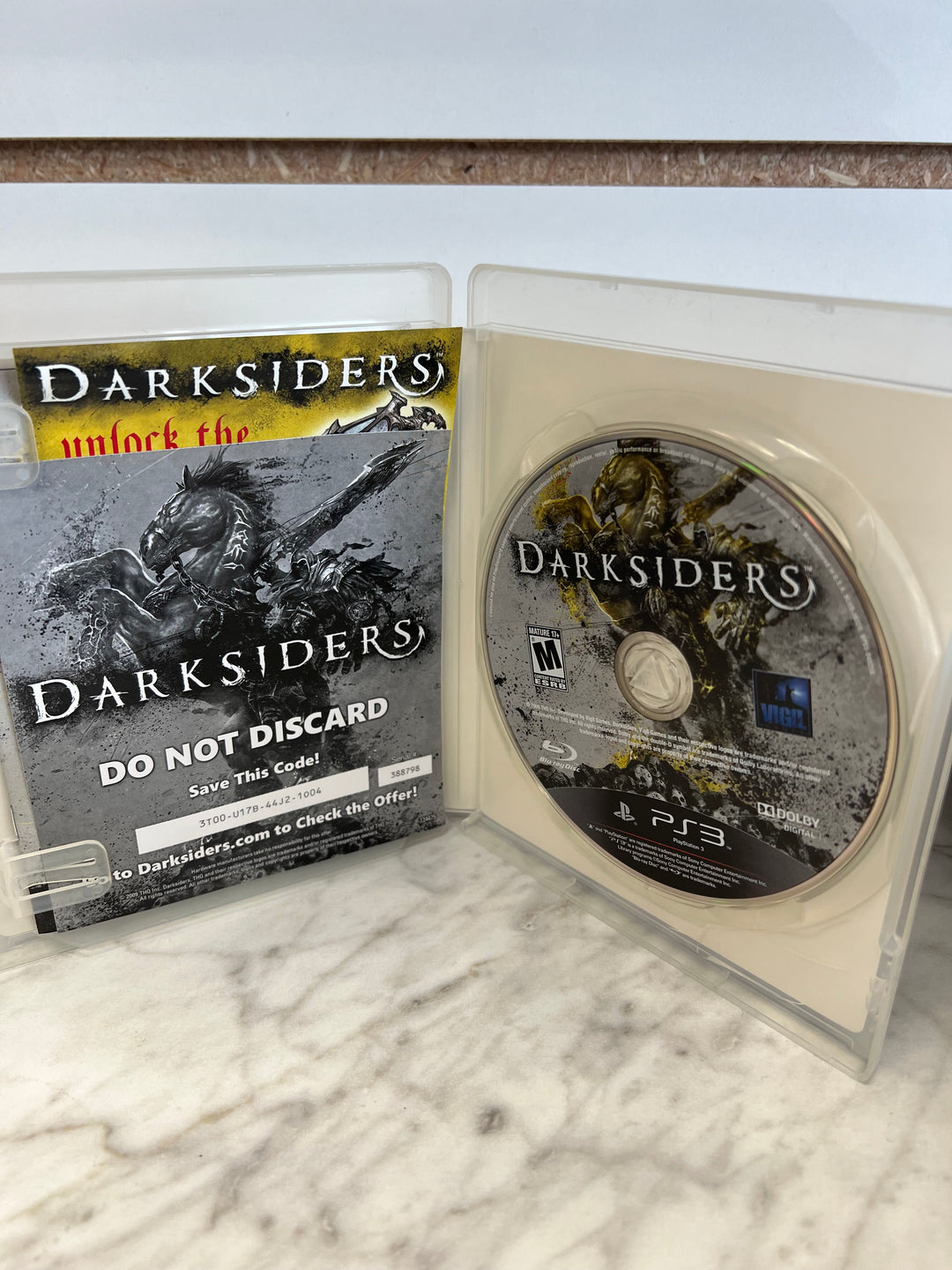 Darksiders for Sony Playstation 3 PS3 in case. Tested and Working.     DO61224
