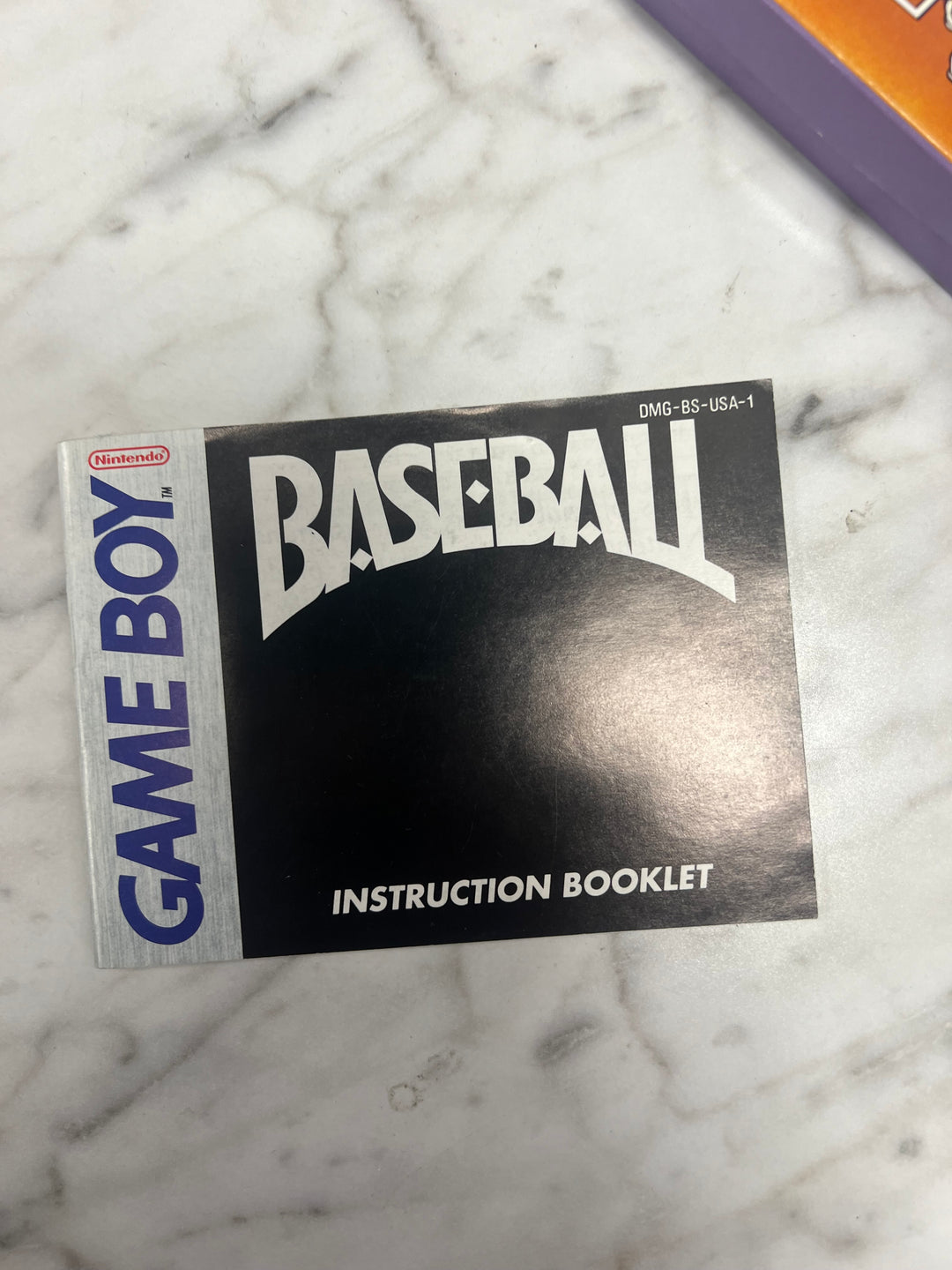 Baseball for Game Boy Box and manual only no insert or game CO92624