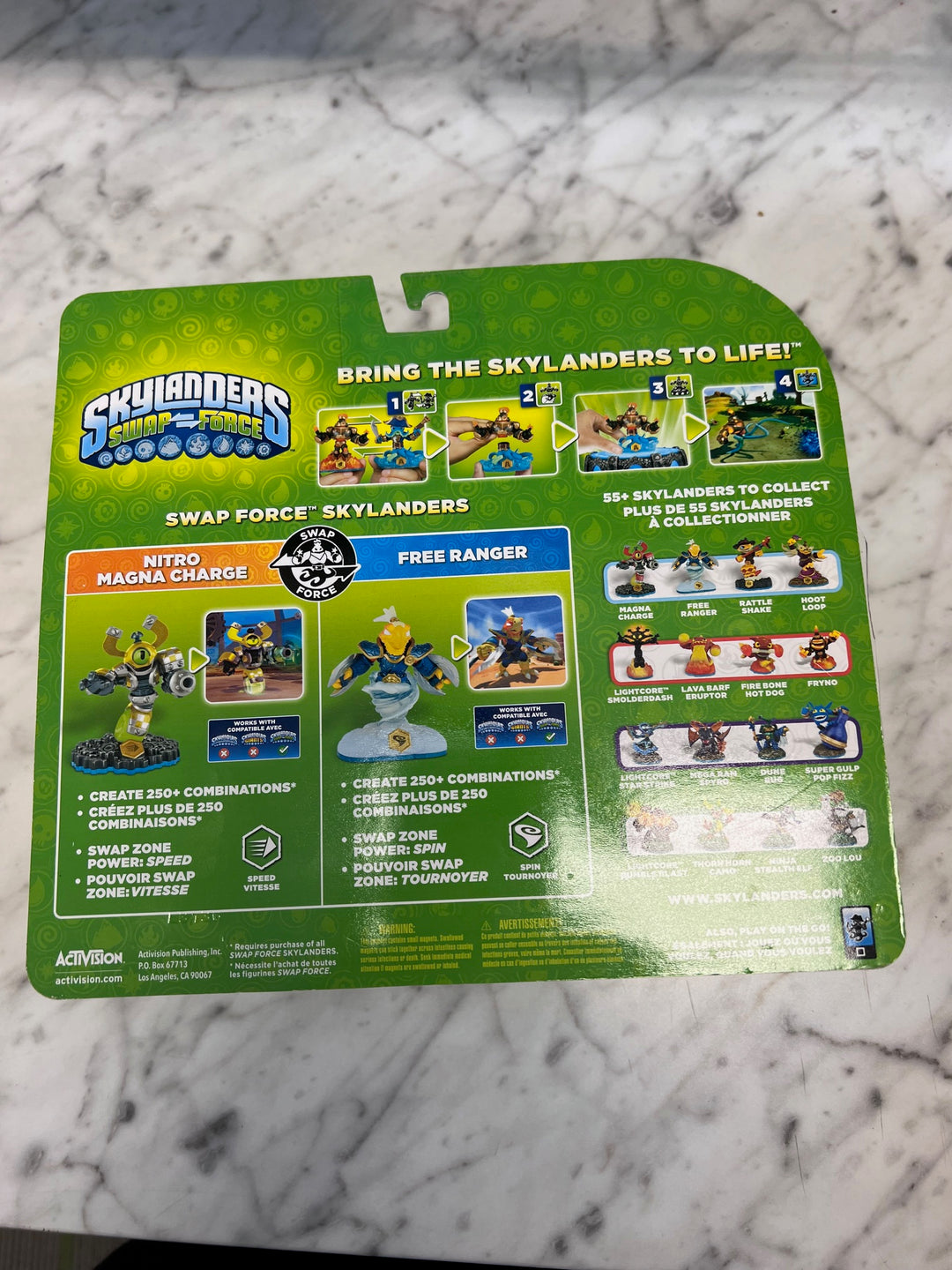 Skylanders Swap Force Nitro Magna Charge/Free Ranger Combo Pack Seal Broken Unused UT101425
