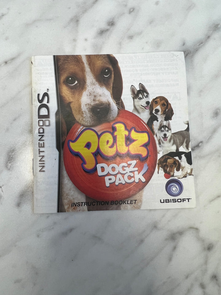 Petz Dogz Pack for Nintendo DS Manual ONLY    DU92724