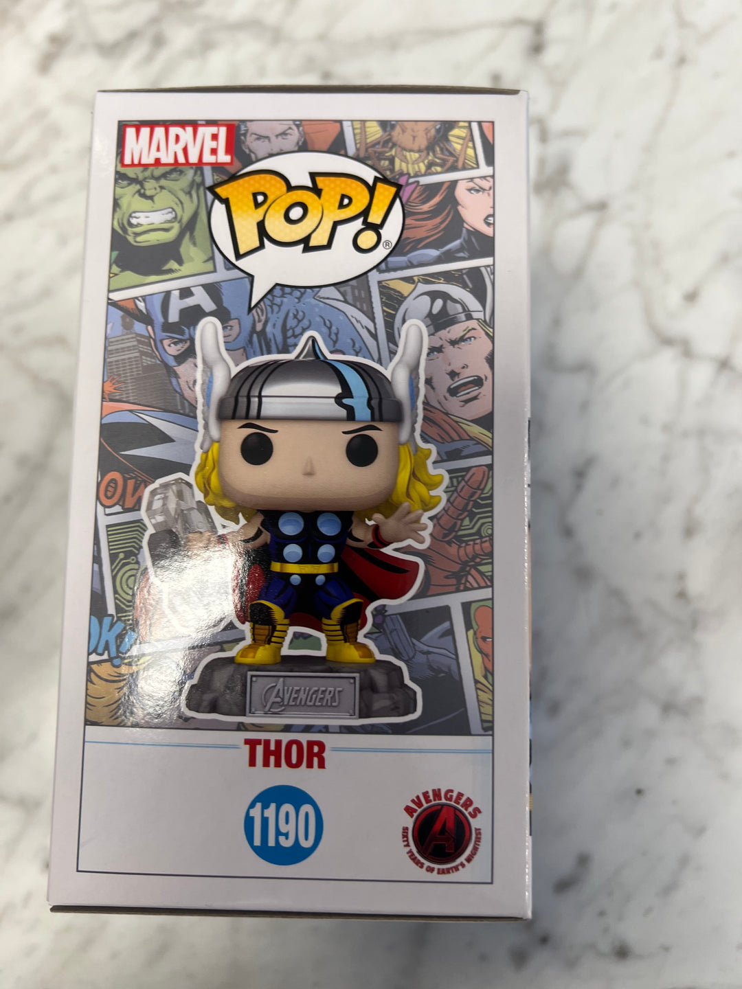 Funko Pop! Thor #1190 with Pin Avengers Collection Amazon Exclusive  FP1231