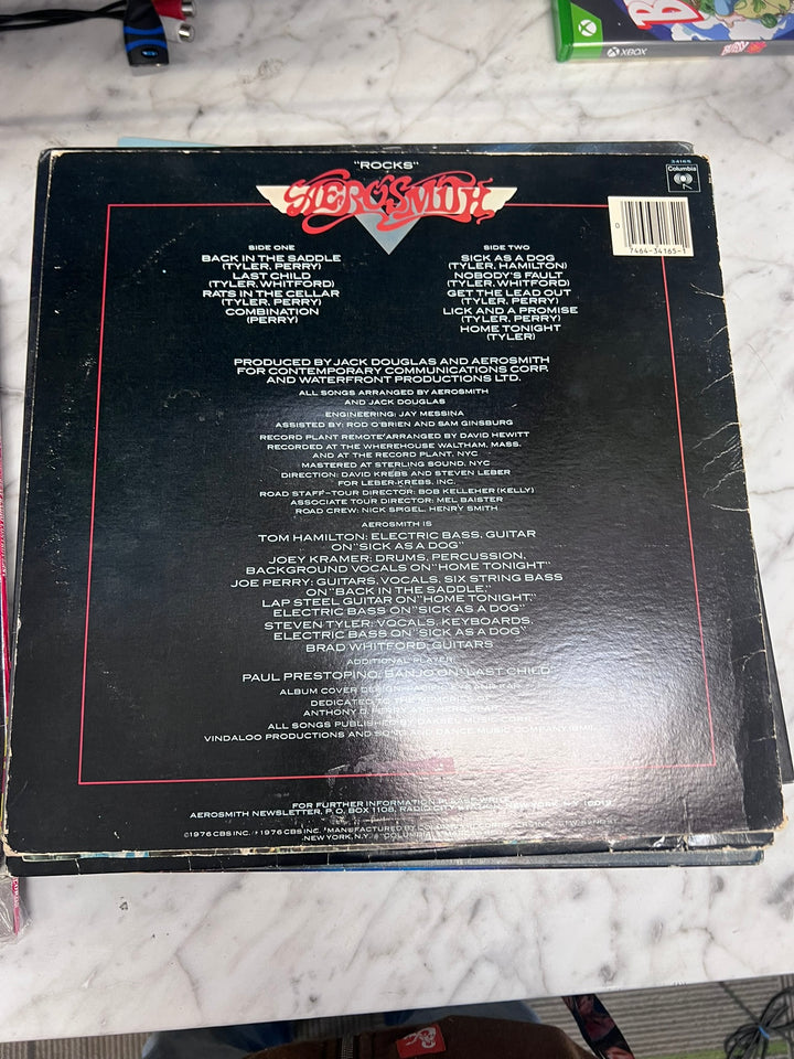 Aerosmith - Rocks (VG Condition) Vinyl Record  VR22026