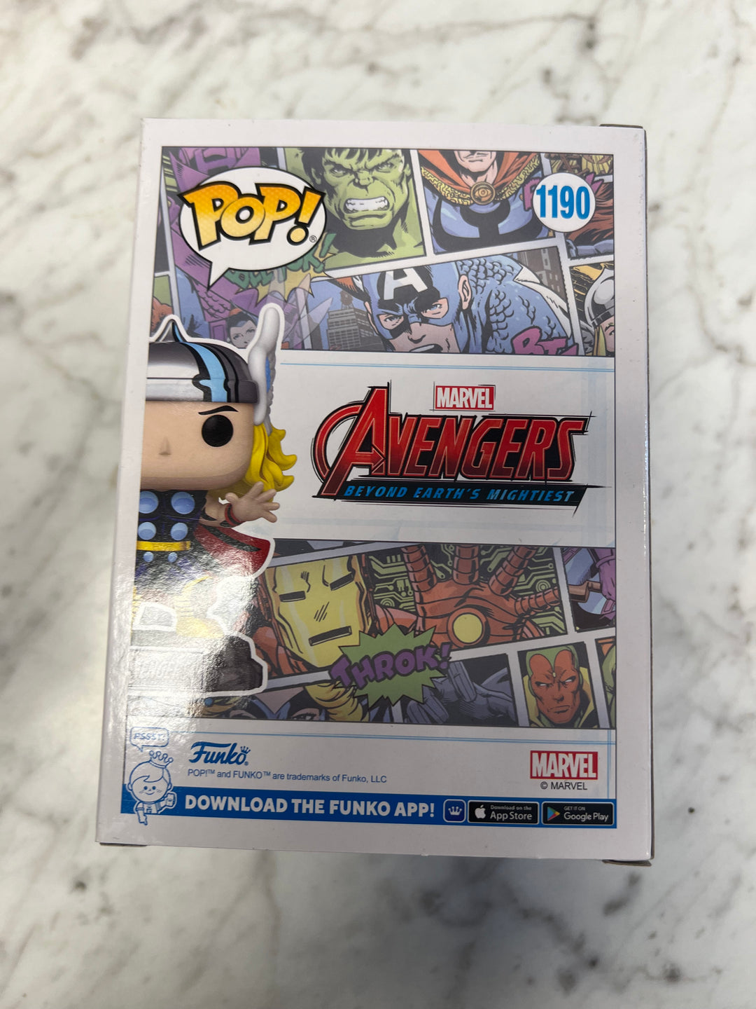 Funko Pop! Thor #1190 with Pin Avengers Collection Amazon Exclusive  FP1231