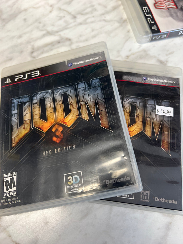 Doom 3 BFG Edition for Sony Playstation 3 PS3 in case. Tested and Working.     DO61224