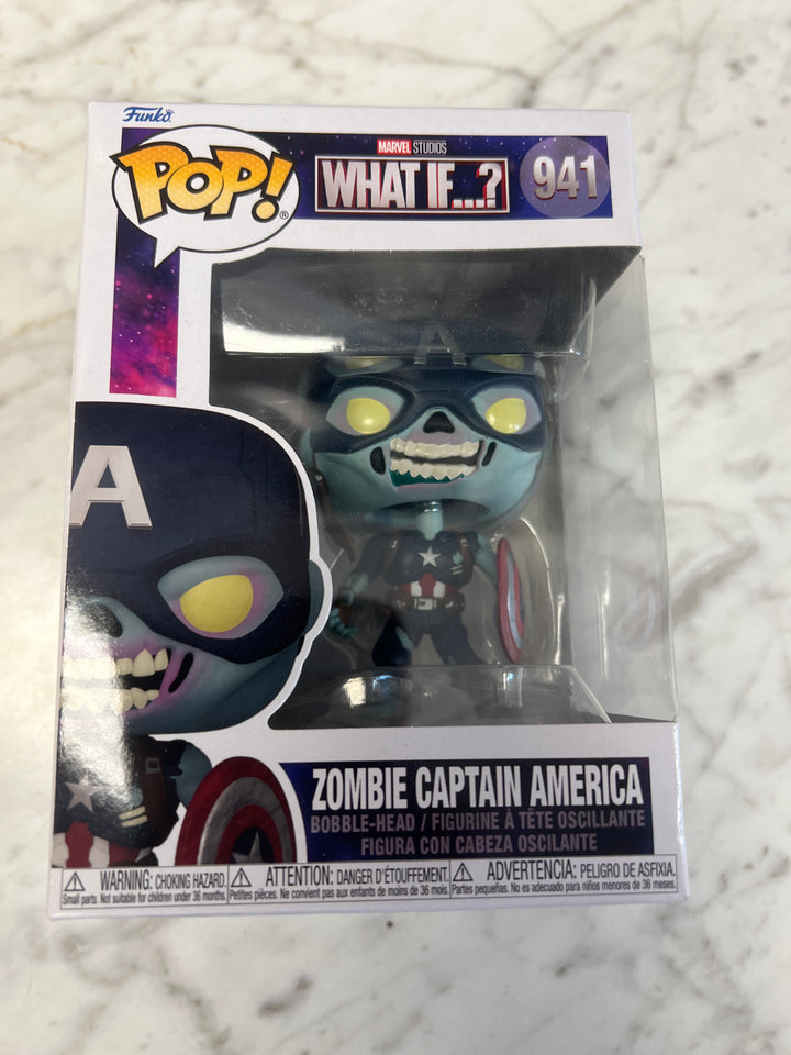 Funko Pop! Zombie Captain America #941 Marvel What If  FP1231