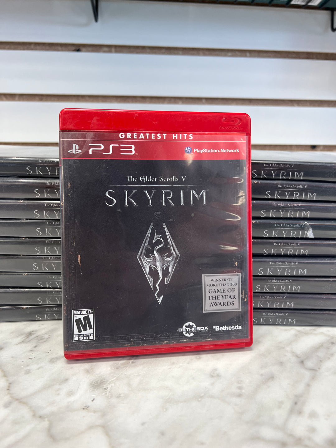 Elder Scrolls V Skyrim for Sony Playstation 3 PS3 in case. Tested and Working.     DO61224