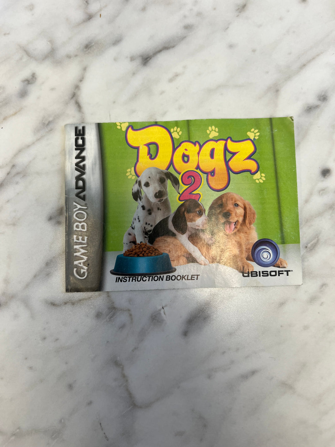 Dogz 2 for Gameboy Advance Manual ONLY DU92724