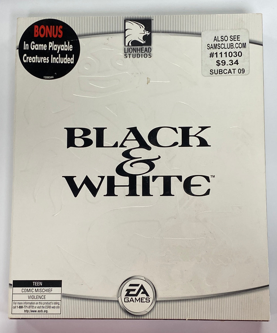 Black & White PC CD-ROM PC7926