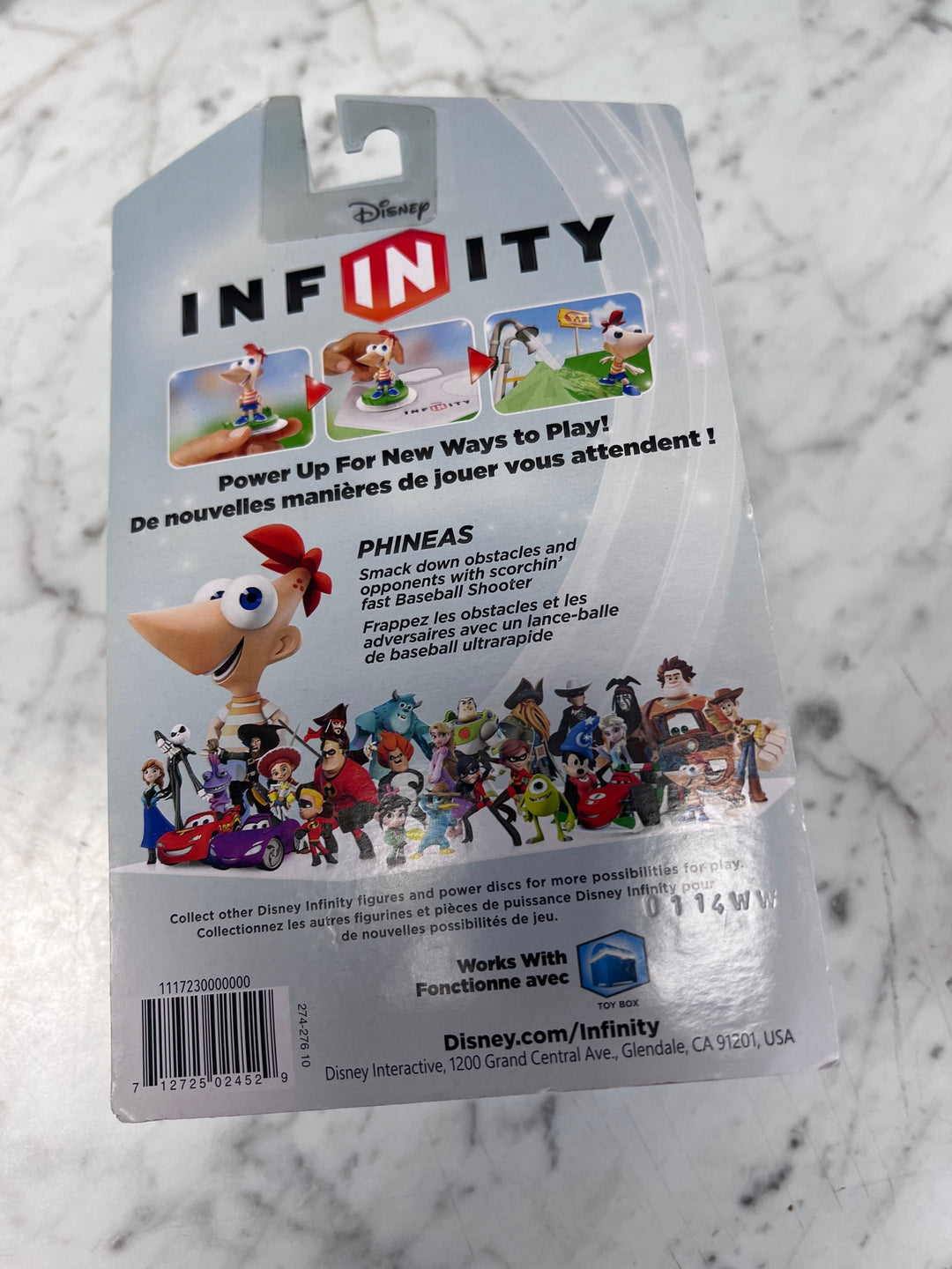Disney Infinity Phineas New in Box NT101425
