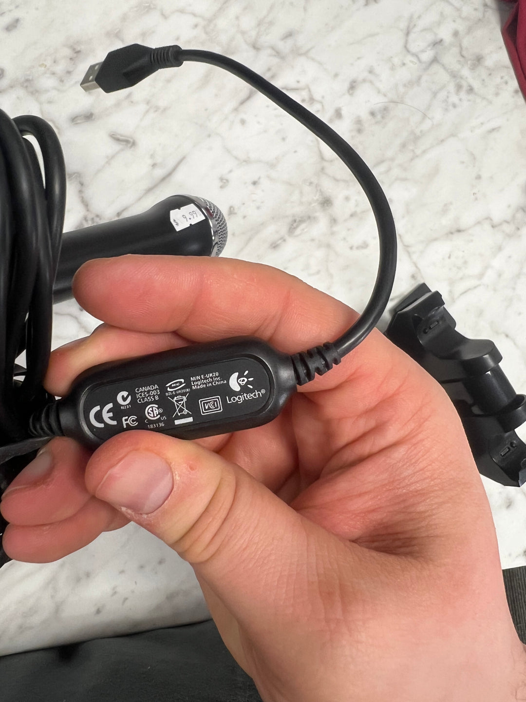 Logitech Rock Band or Disney Wired USB Microphone For Wii PS2 PS3 Xbox 360 E-UR20  AC1125