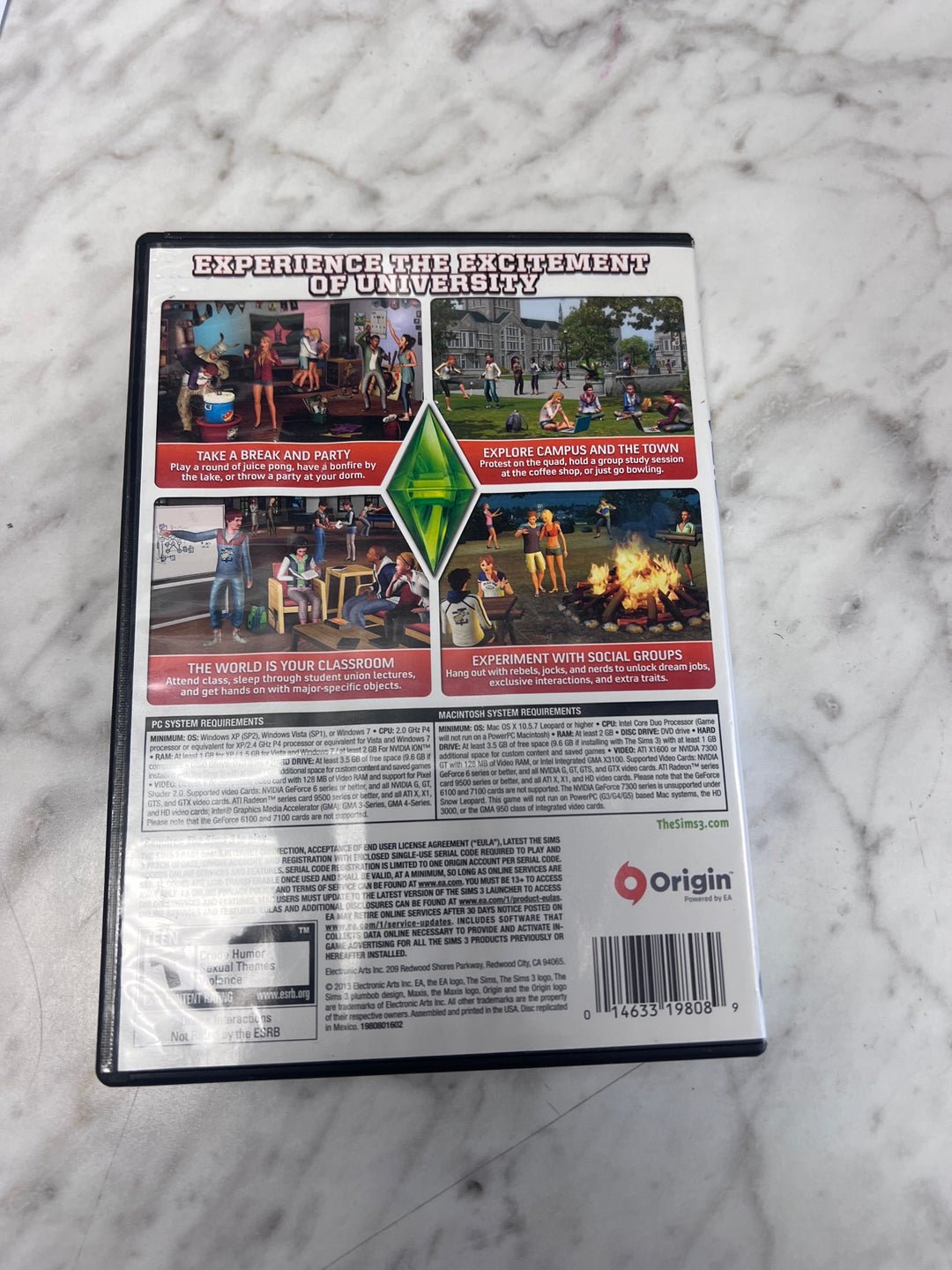 The Sims 3 University Life Expansion Pack (Requires Sims 3) PC-DVD ROM  PC101425