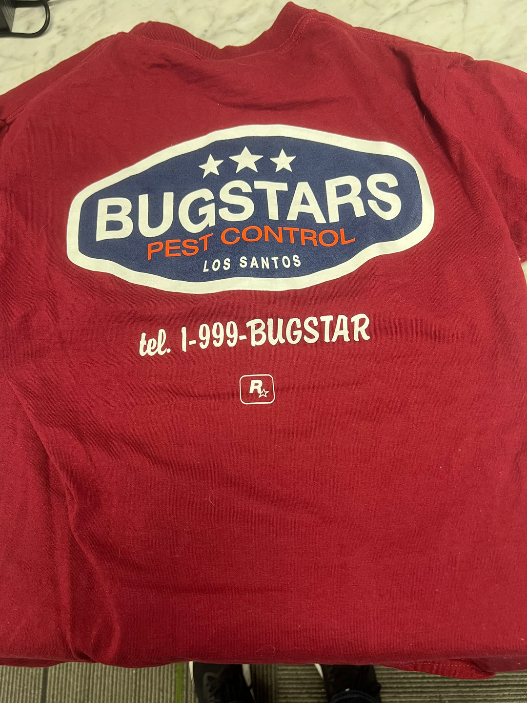 Rockstar Games Bugstars Pest Control Grand Theft Auto V T-Shirt Size S?