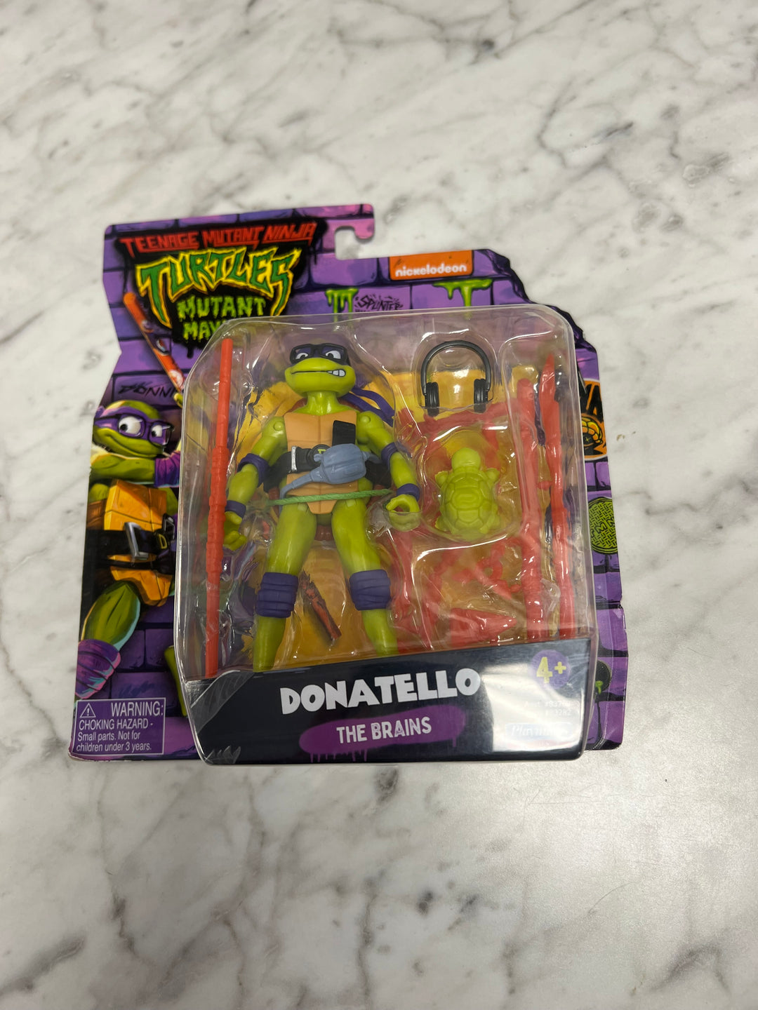 Teenage Mutant Ninja Turtles Mutant Mayhem "DONATELLO" Action Figure New squished box