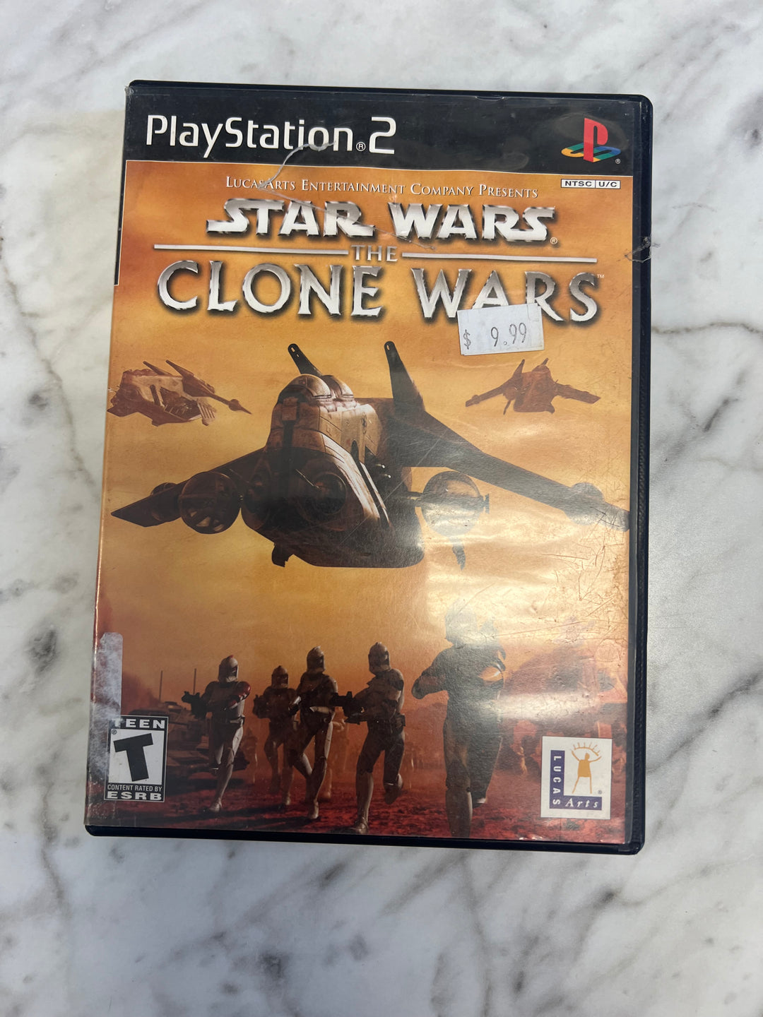 Star Wars the Clone Wars PS2 Playstation 2 Case ONLY DU92724