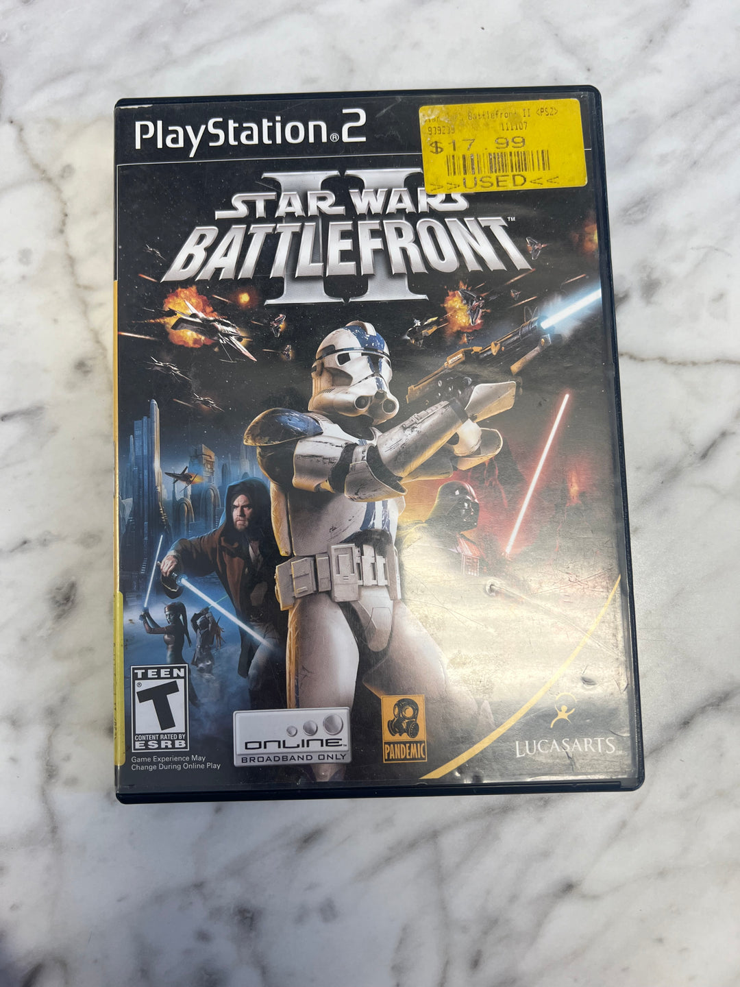 Star Wars Battlefront II 2 PS2 Playstation 2 Case and Manual ONLY DU92724