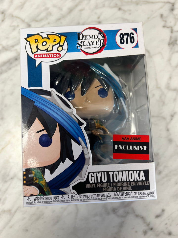 Funko Pop Demon Slayer Giyu Tomioka AAA Anime Exclusive #876  POP71524