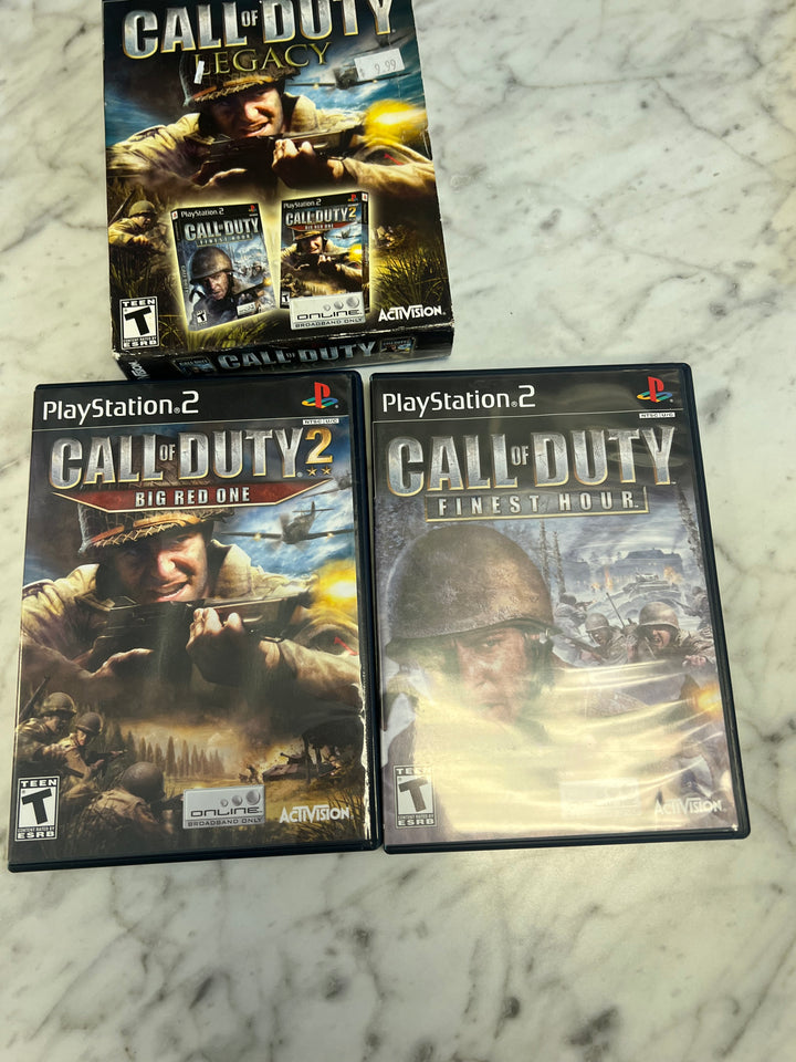 Call of Duty Legacy 2 Pack PS2 Playstation 2 Case and Manual ONLY DU92724