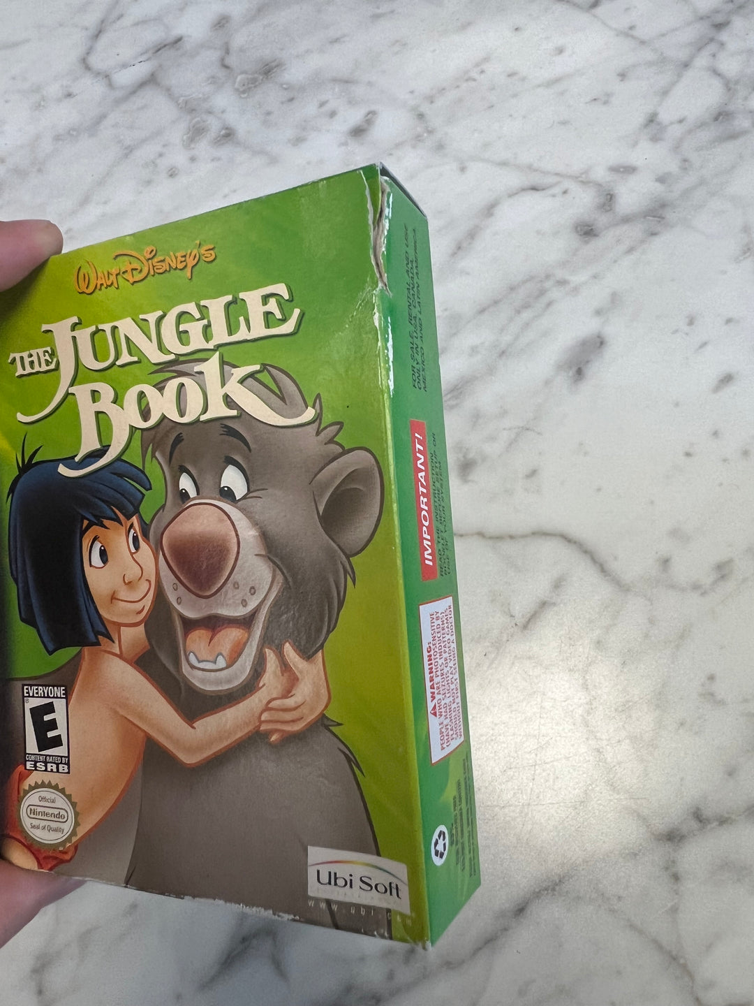 Disney's the Jungle Book Box, Inserts and Manual ONLY DU92724