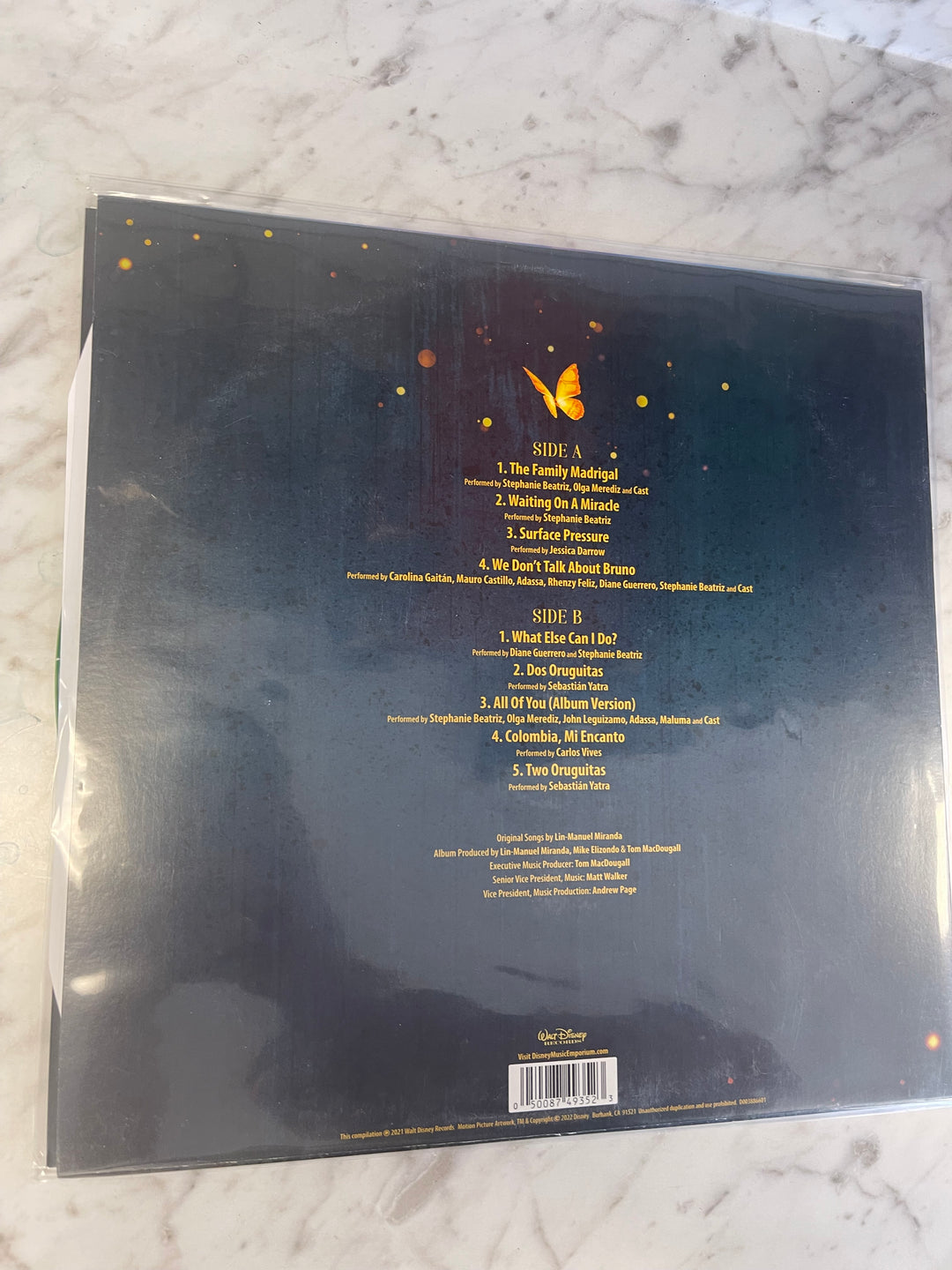 Encanto Official Soundtrack - Disney and Lin Manuel Miranda (NM) Condition Vinyl Record UR91125
