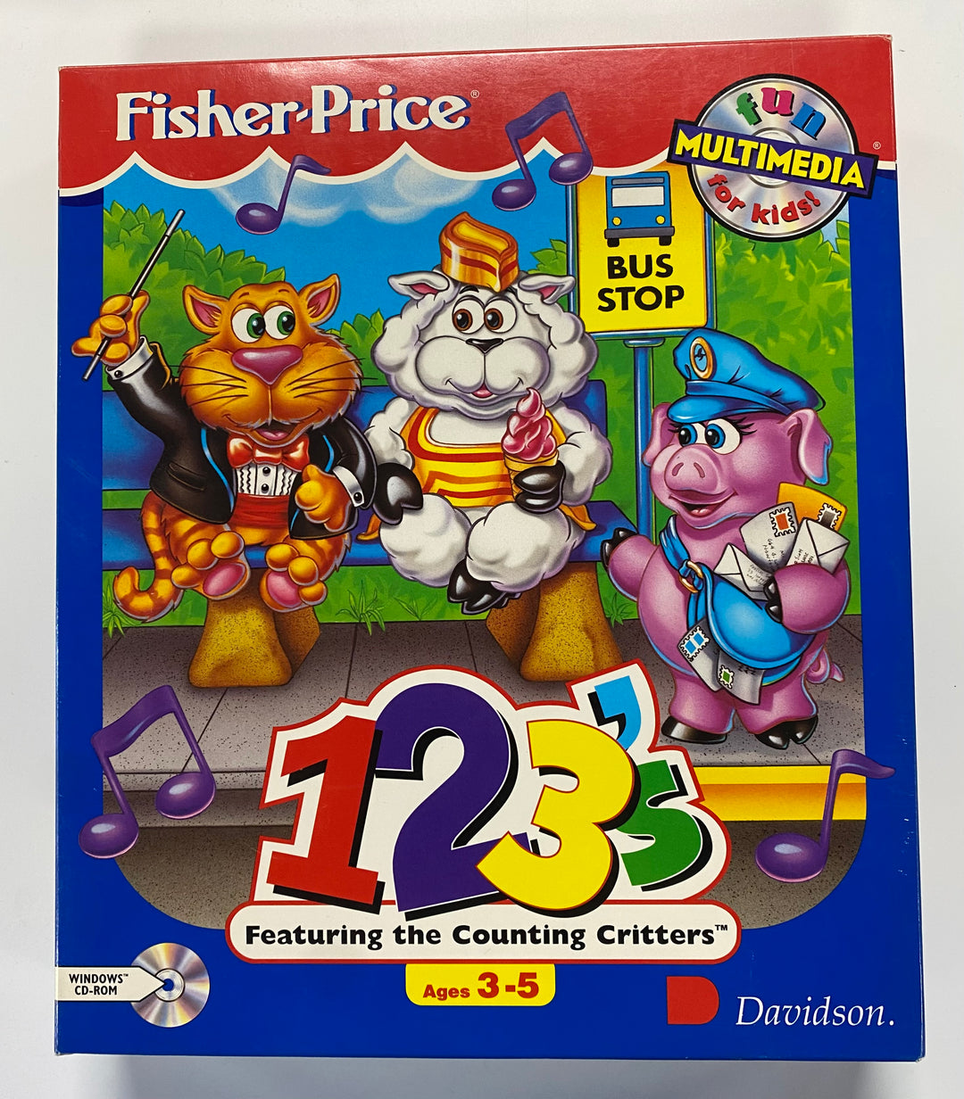 Fisher-Price 123's Featuring the Counting Critters PC CD-ROM PC71026