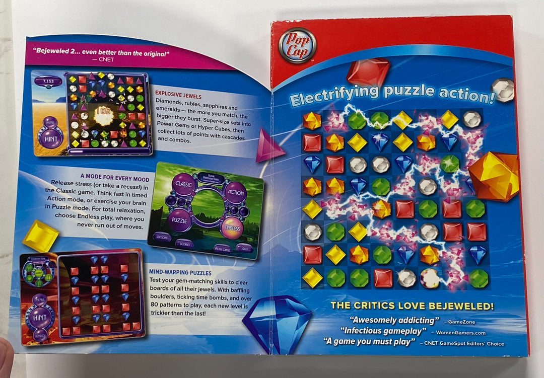 Bejewled 2 and Peggle PC CD-ROM PC71126